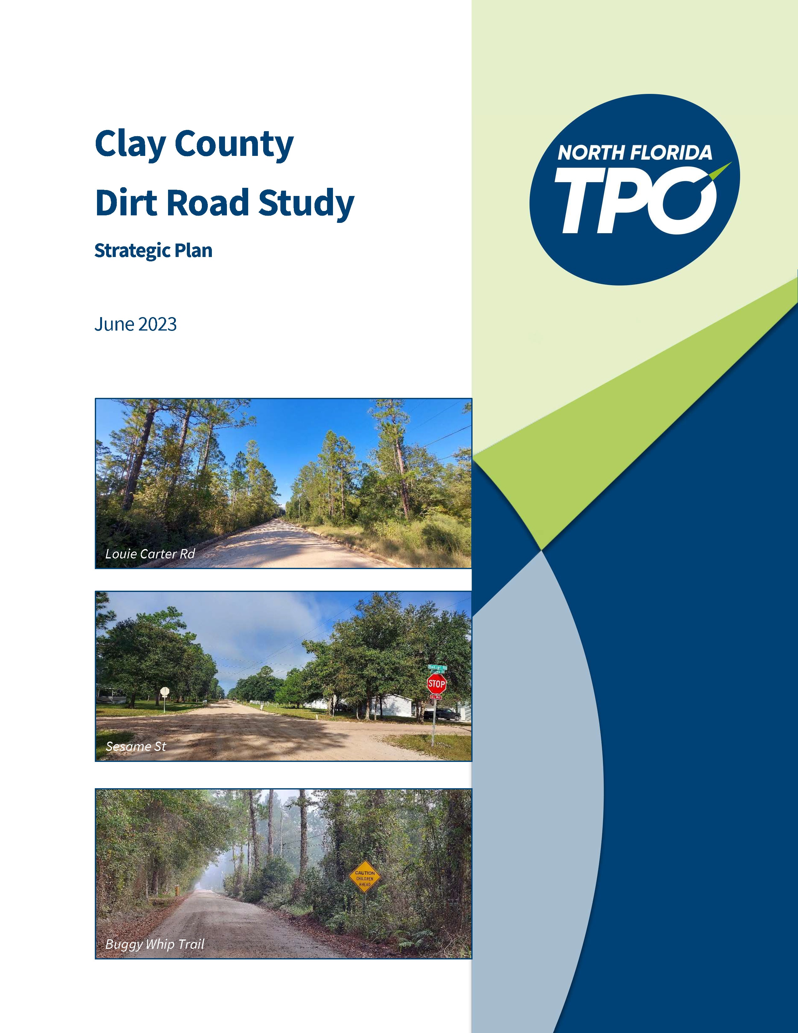 Clay County Dirt Road Study Final Report 062123 cover