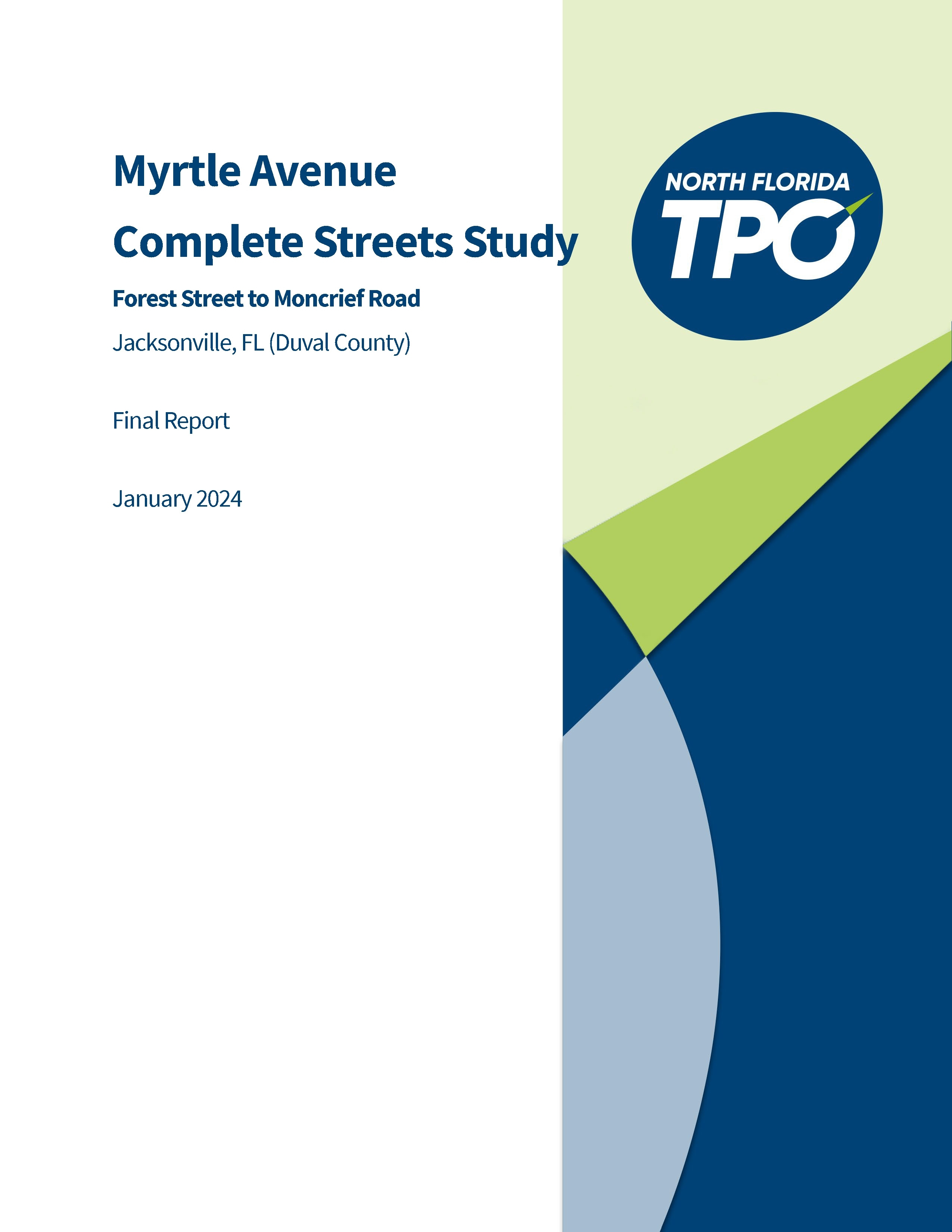 Myrtle Ave Corridor Study cover